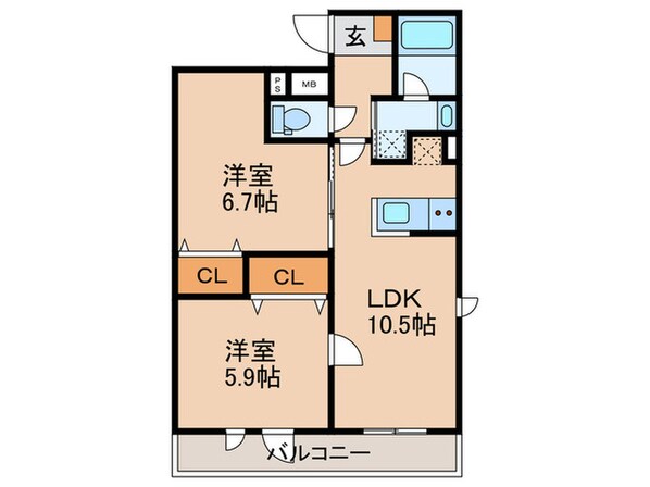 ｱｲﾙｸﾞﾗﾝﾃﾞ池袋ﾉｰｽの物件間取画像